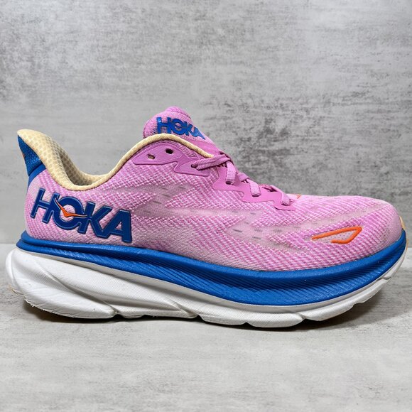 Hoka One One Clifton 9 Running Shoes - Women's Size 9 - Pink - Picture 4 of 10